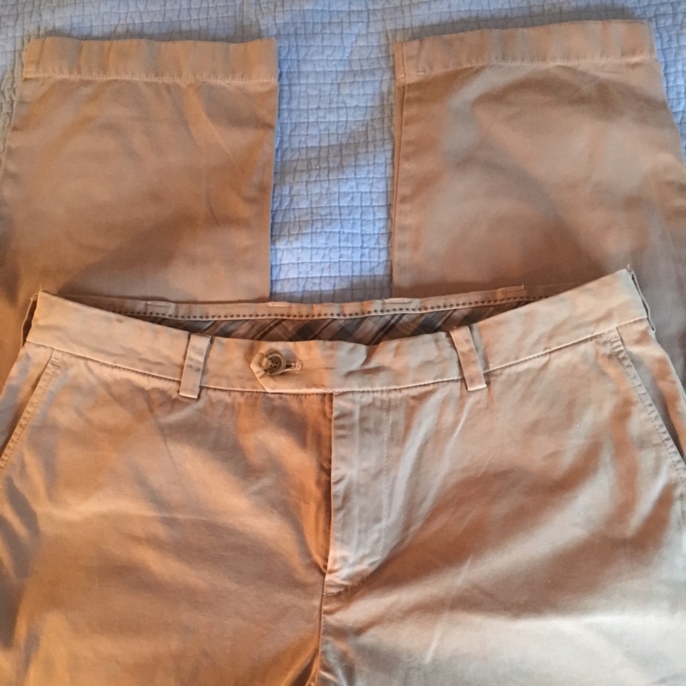 Men Khaki Pants by Brooks Brothers